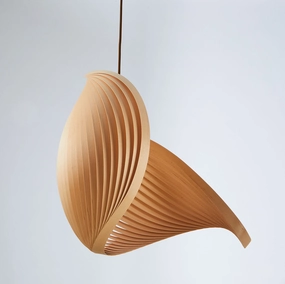 Studio Vayehi Wing Wood Veneer Ceiling Lighttable lamp,smart table lamp
