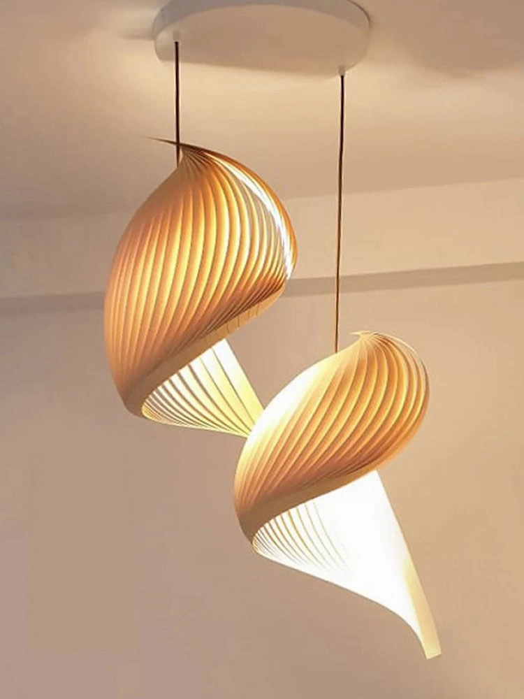 Studio Vayehi Wing Wood Veneer Ceiling Light