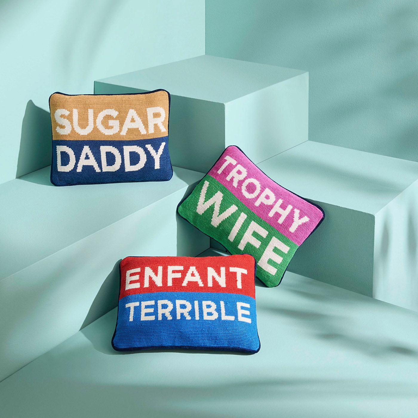 Sugar Daddy Needlepoint Pillow