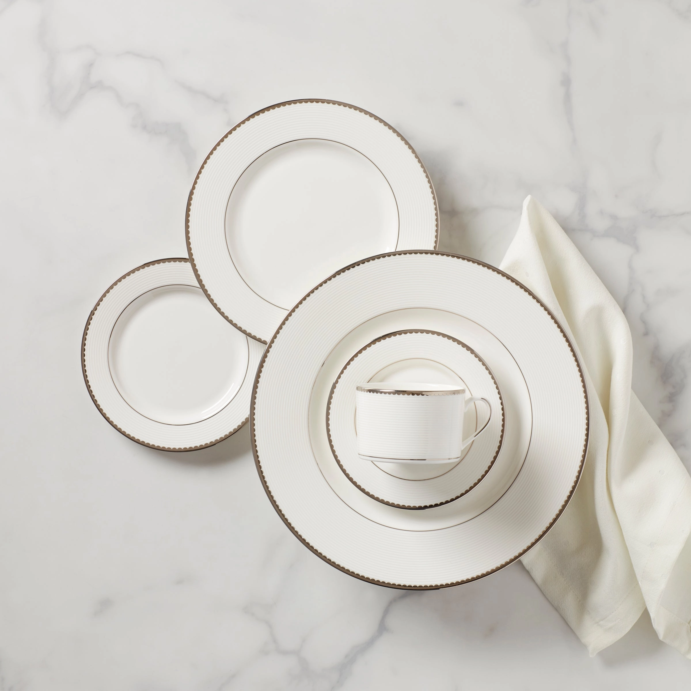 Sugar Pointe 5-Piece Place Settingmodern kitchen decor ,kitchen dinner set ,dinnerware 