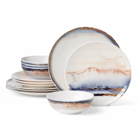 Summer Radiance 12-Piece Dinnerware Setsummer decor ,outdoor summer decor 