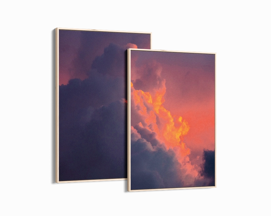 Sunset in The Clouds Set Includes Two Prints