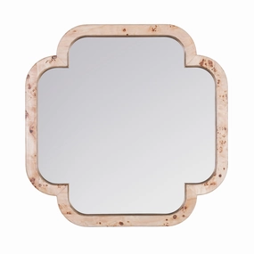Swiss 455MI50B 50x50 Wall Mirror - Poplar Burl/Weathered Brasswall mounted decorative mirror,full length dressing mirror