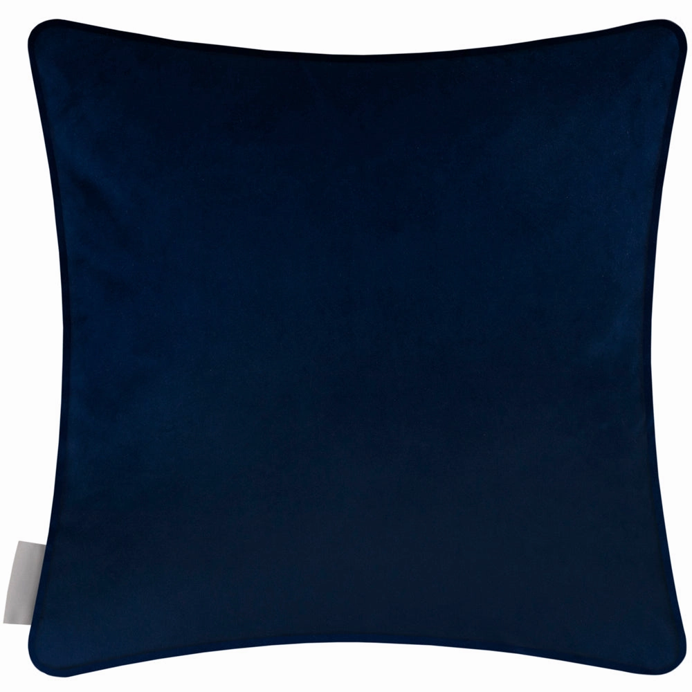 Sybil Printed Piped Cushion Blue