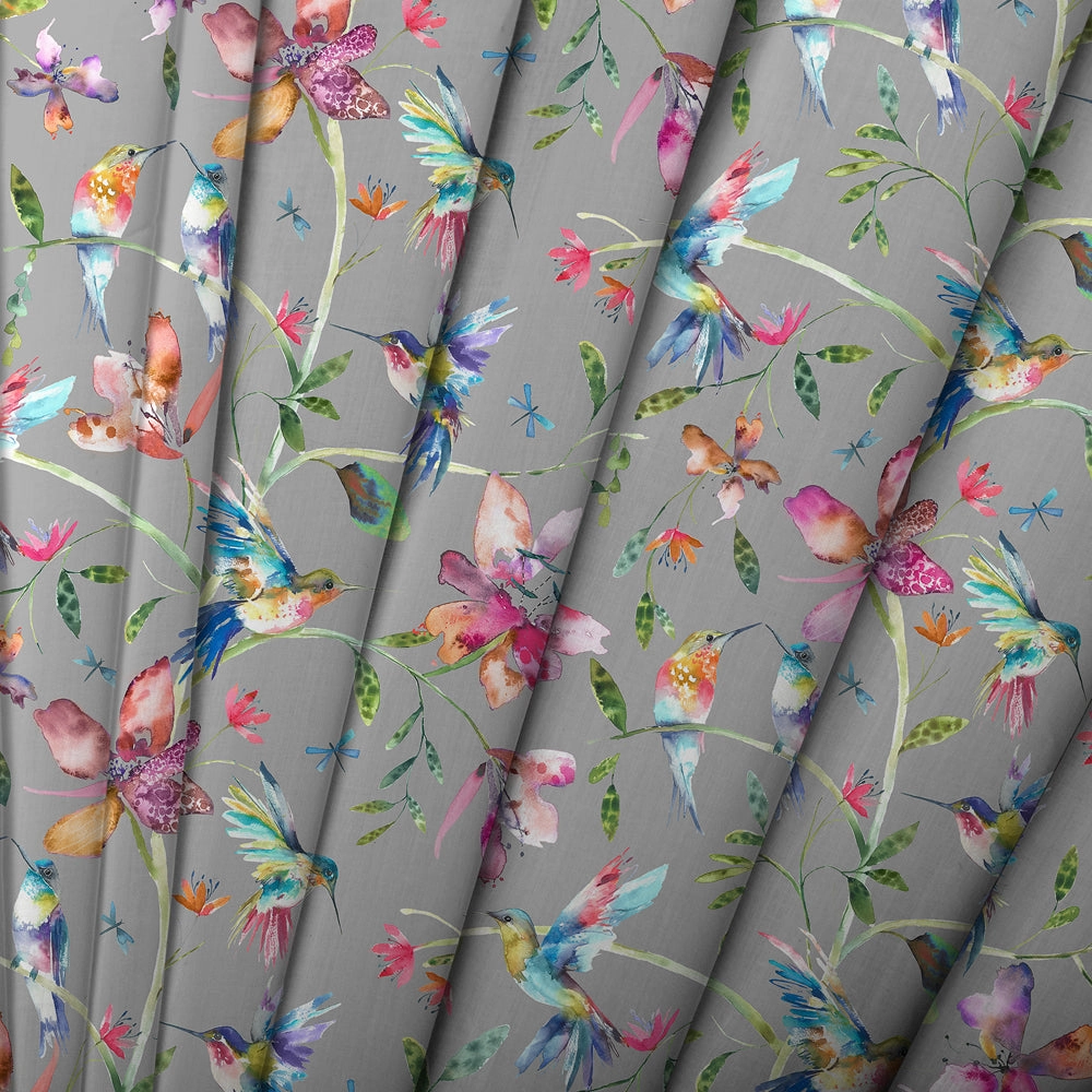 Tafuna Printed Cotton Made to Measure Roman Blinds Robins Egg