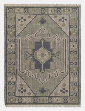Taha Handwoven Wool Rugmodern color block patchwork rug