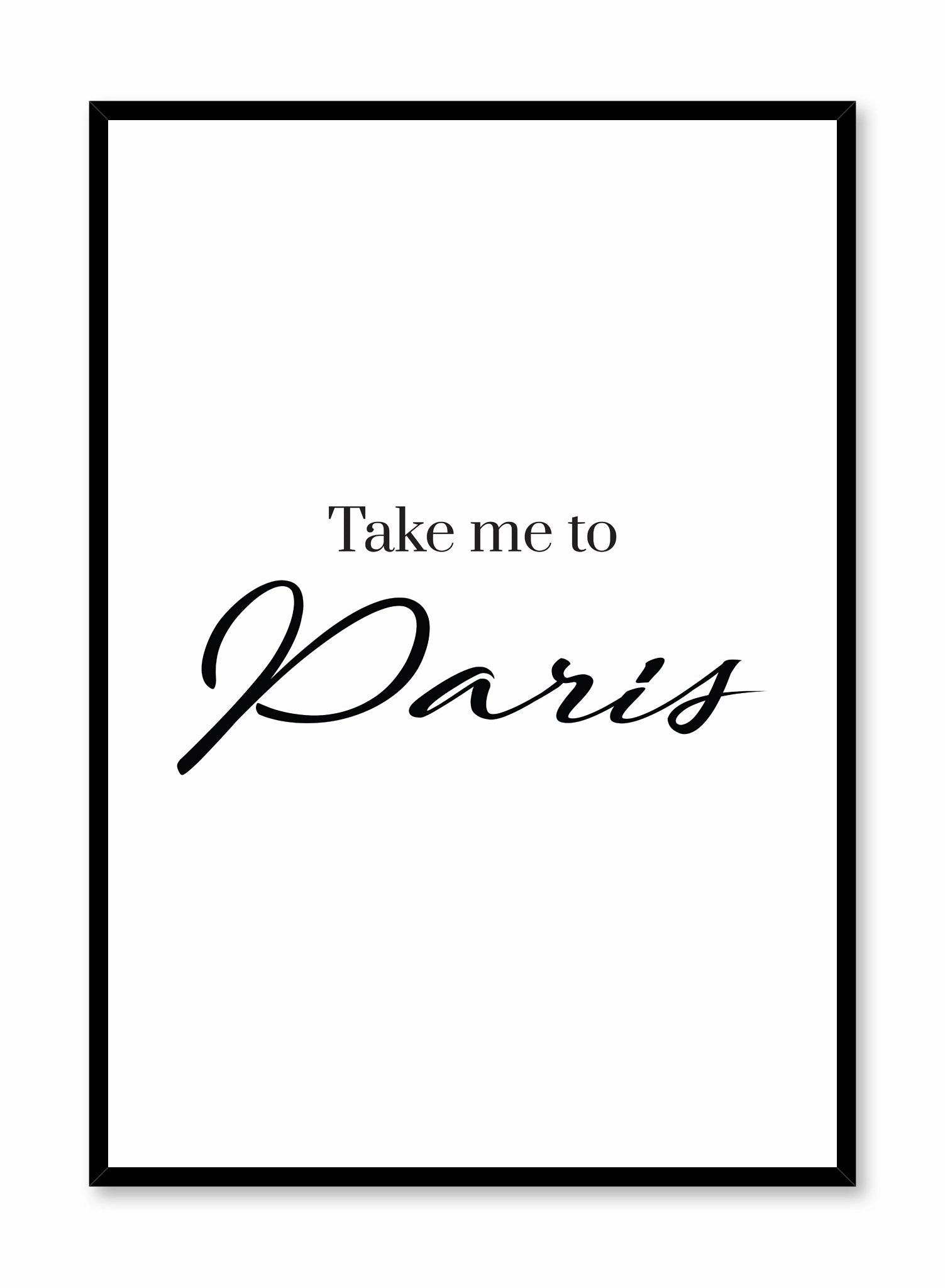 Take Me to Paris, Posterpop culture themed posters