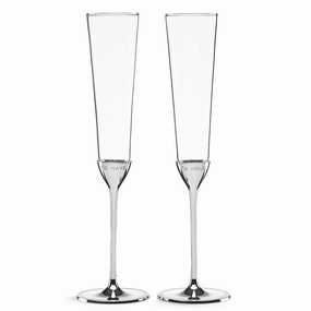 Take The Cake 2-Piece Champagne Flute Setglass cups ,personalized mugs 