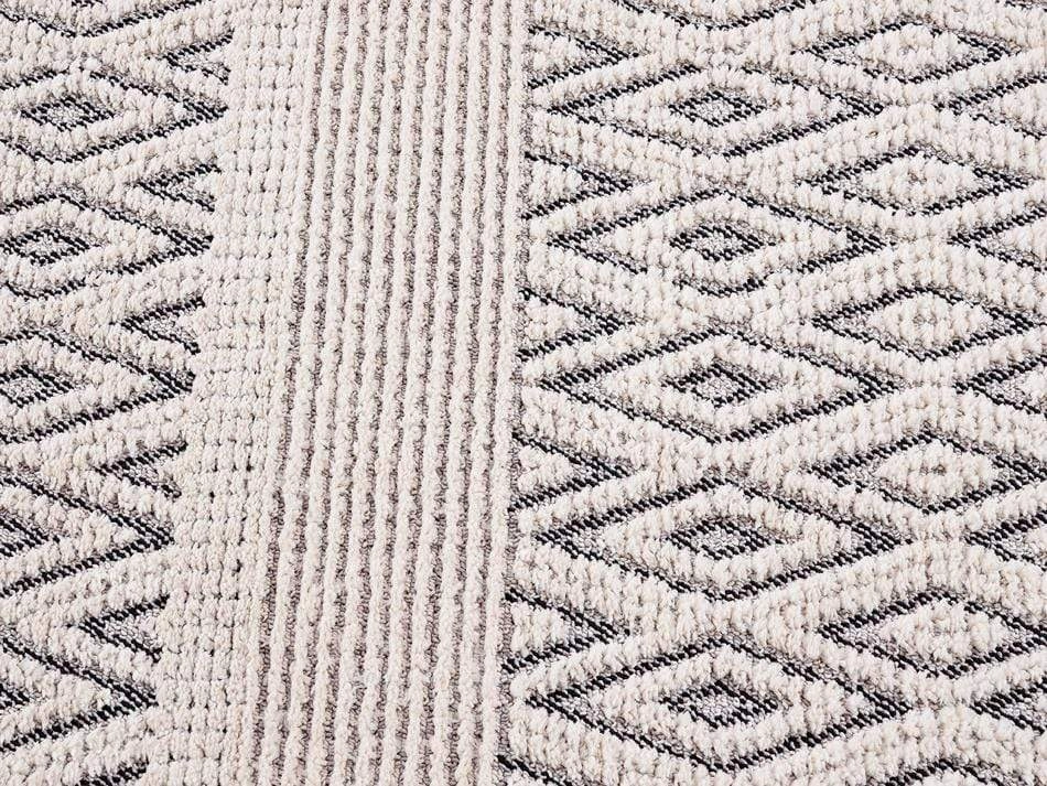 Talia Ivory Black Tribal Textured Runner Rug *NO RETURNS UNLESS FAULTY