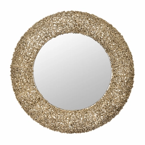 Tangled 407MI11 33-in Wall Mirror - Natural Ropewall mounted decorative mirror,full length dressing mirror