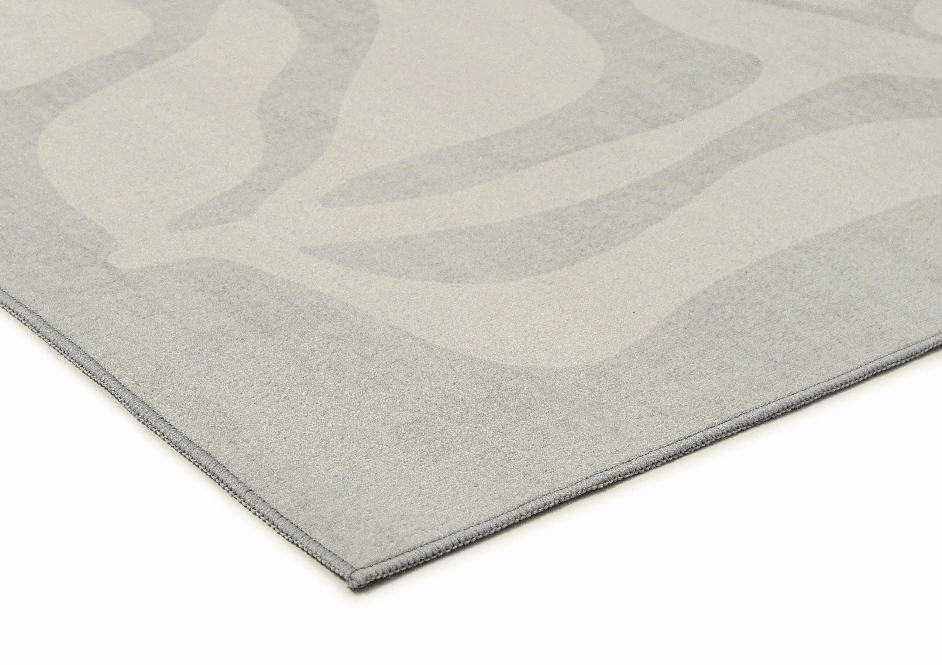 Tani Grey Botanical Washable Rug