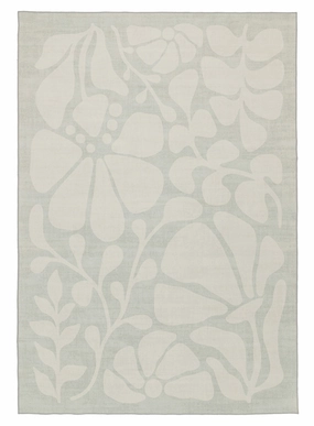 Tani Grey Botanical Washable Rugmodern color block patchwork rug