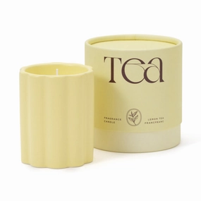 Tea Fragrance Candle Lemon Teadecorative vase ,Modern Ceramic Vase for Home Decoration 