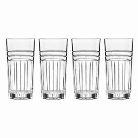 Tempo Crystal Highball Glasses - Set Of 4glass cups ,personalized mugs 
