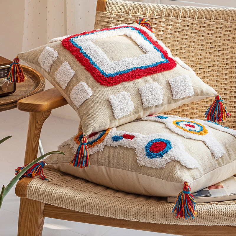 Tenzin Colorful Modern Tribal Throw Cushionshome decoration ,modern home decor 