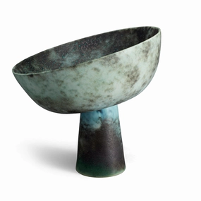 Terra Bowl on Stand - Medium - Bronzenordic minimalist vase