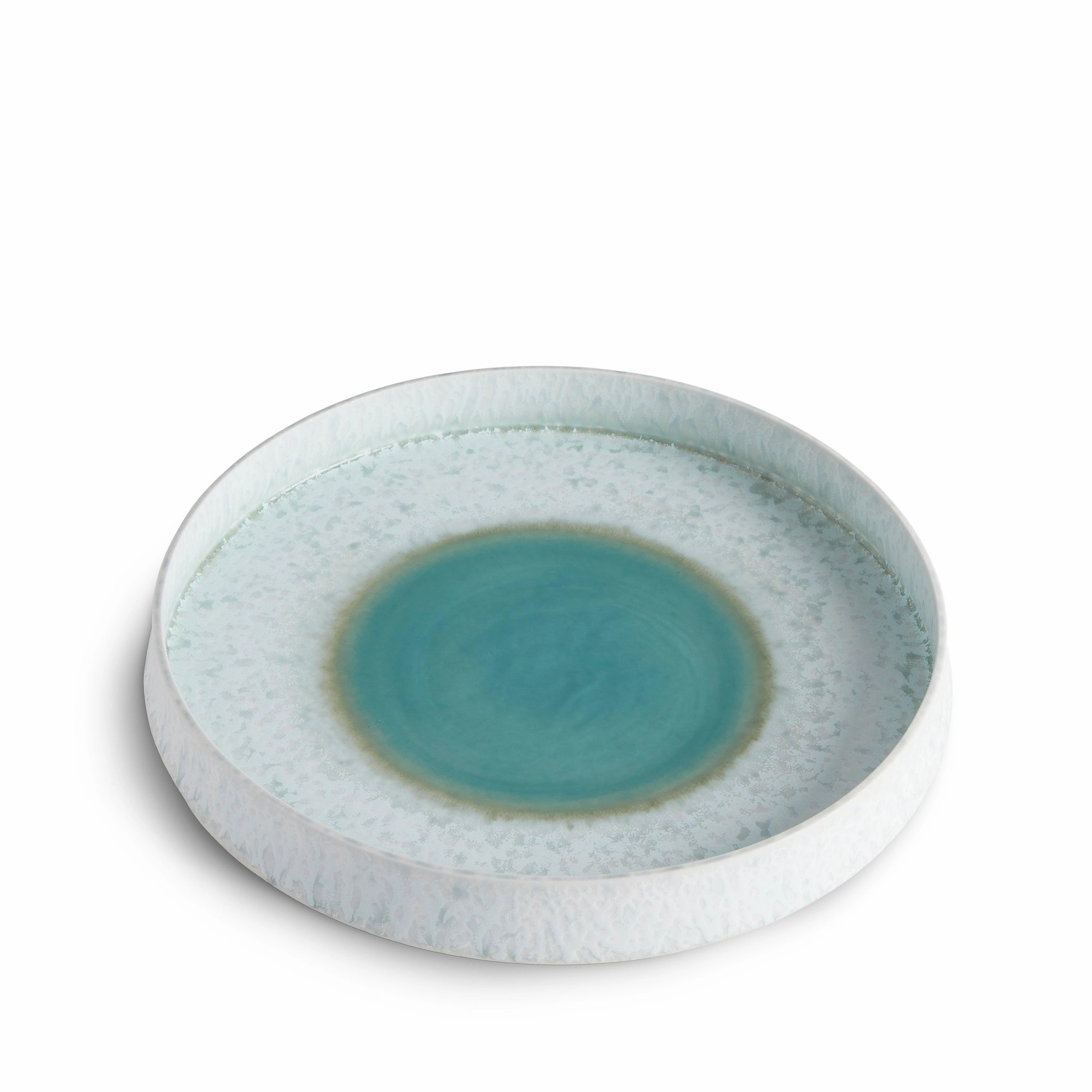 Terra Round Platter - Medium - Seafoam