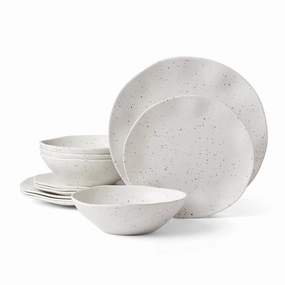 Terrazzo Melamine Cream 12-Piece Dinnerware Setsummer decor ,outdoor summer decor 