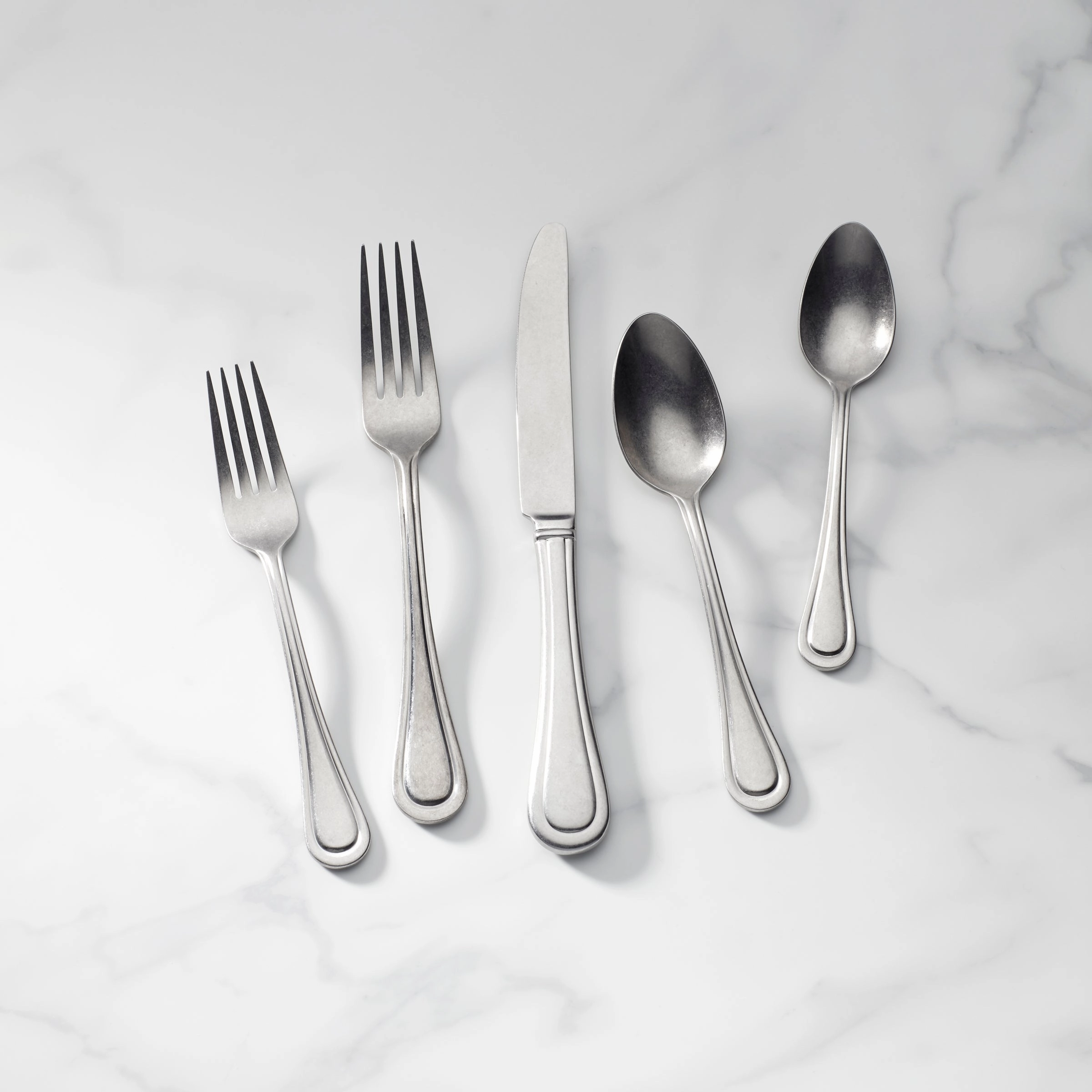 Textured Neutrals 24 Piece Flatware Seteco-friendly bamboo fiber tableware set 
