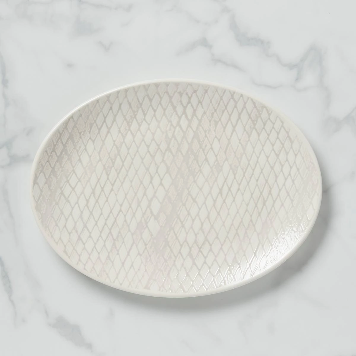 Textured Neutrals Dobby Platter