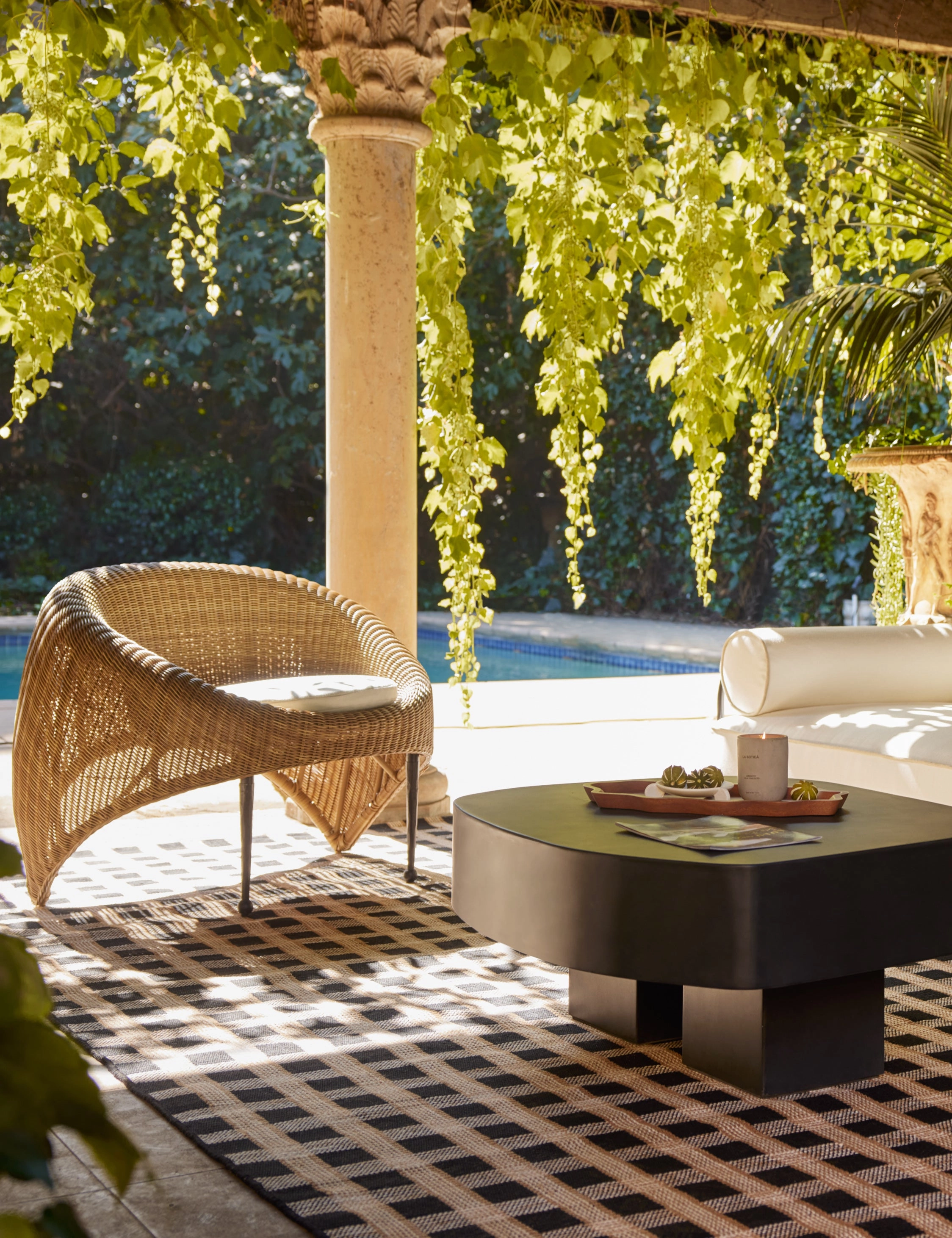 Thatcher Handwoven Indoor / Outdoor Rug by Sarah Sherman Samuelmodern color block patchwork rug