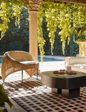 Thatcher Handwoven Indoor / Outdoor Rug by Sarah Sherman Samuelmodern color block patchwork rug