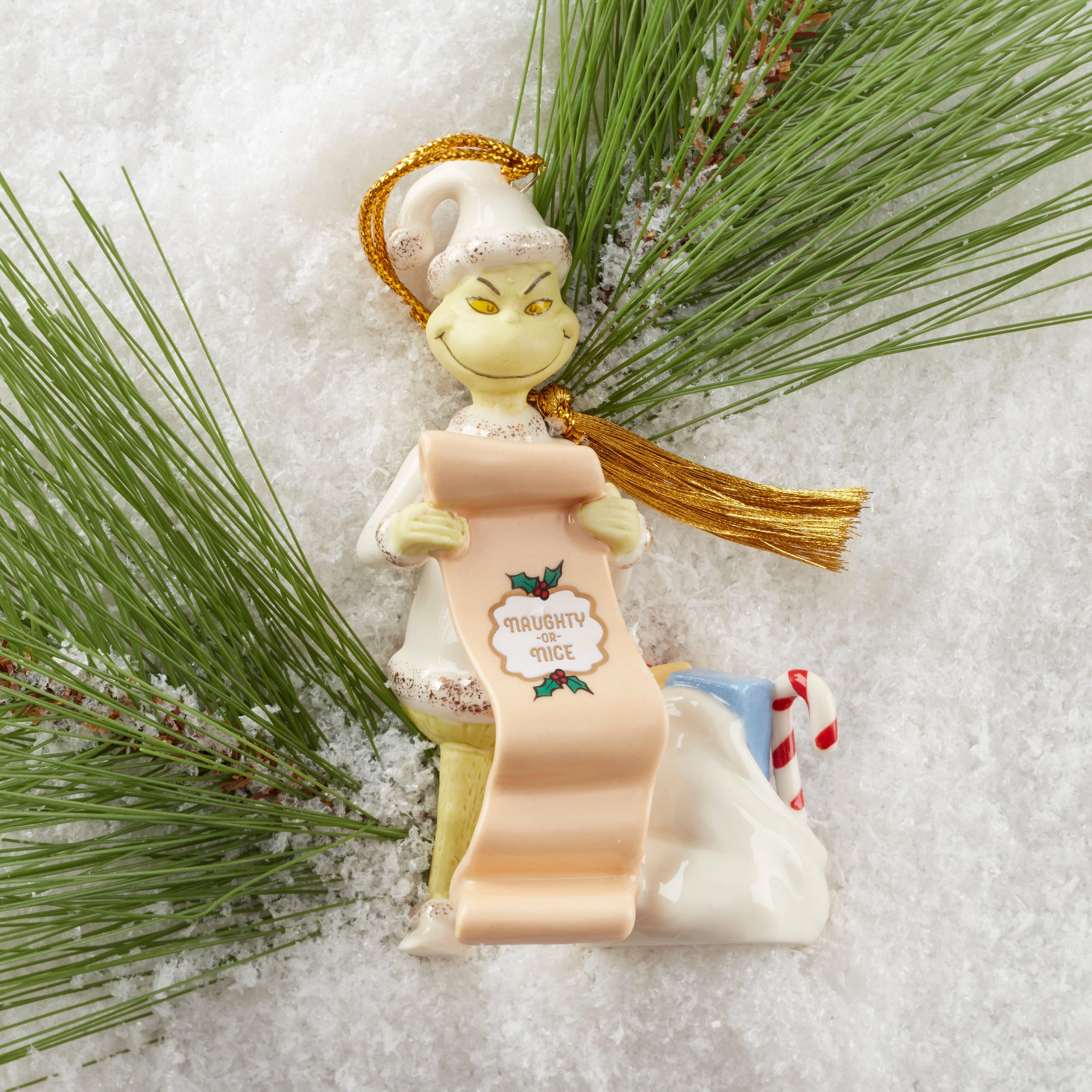 The Grinch's List Ornament