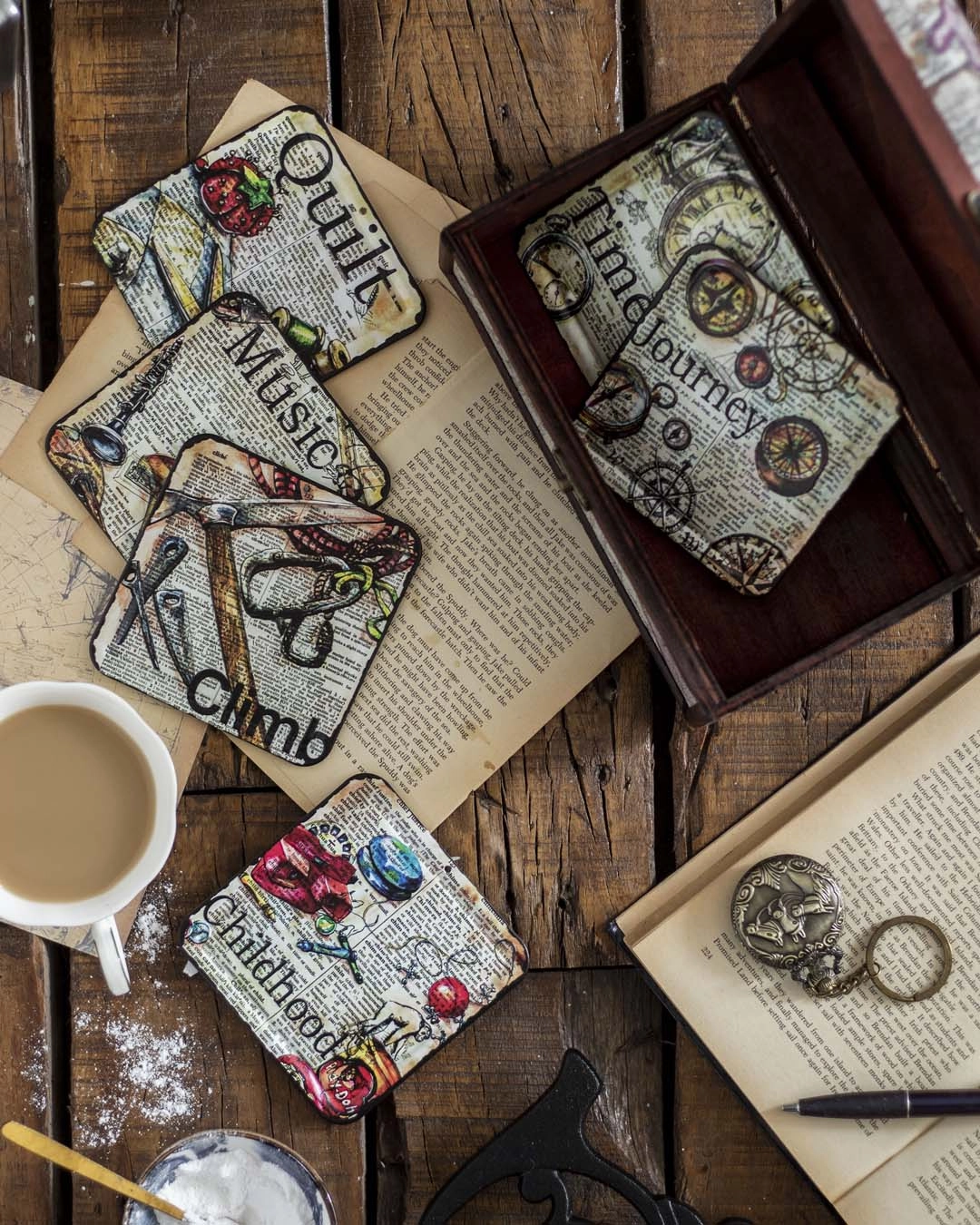 The Journey Metal Coasters - Set of 6