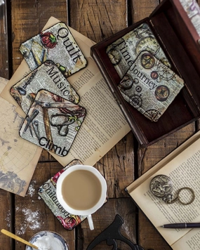 The Journey Metal Coasters - Set of 6modern kitchen decor ,kitchen dinner set ,dinnerware 