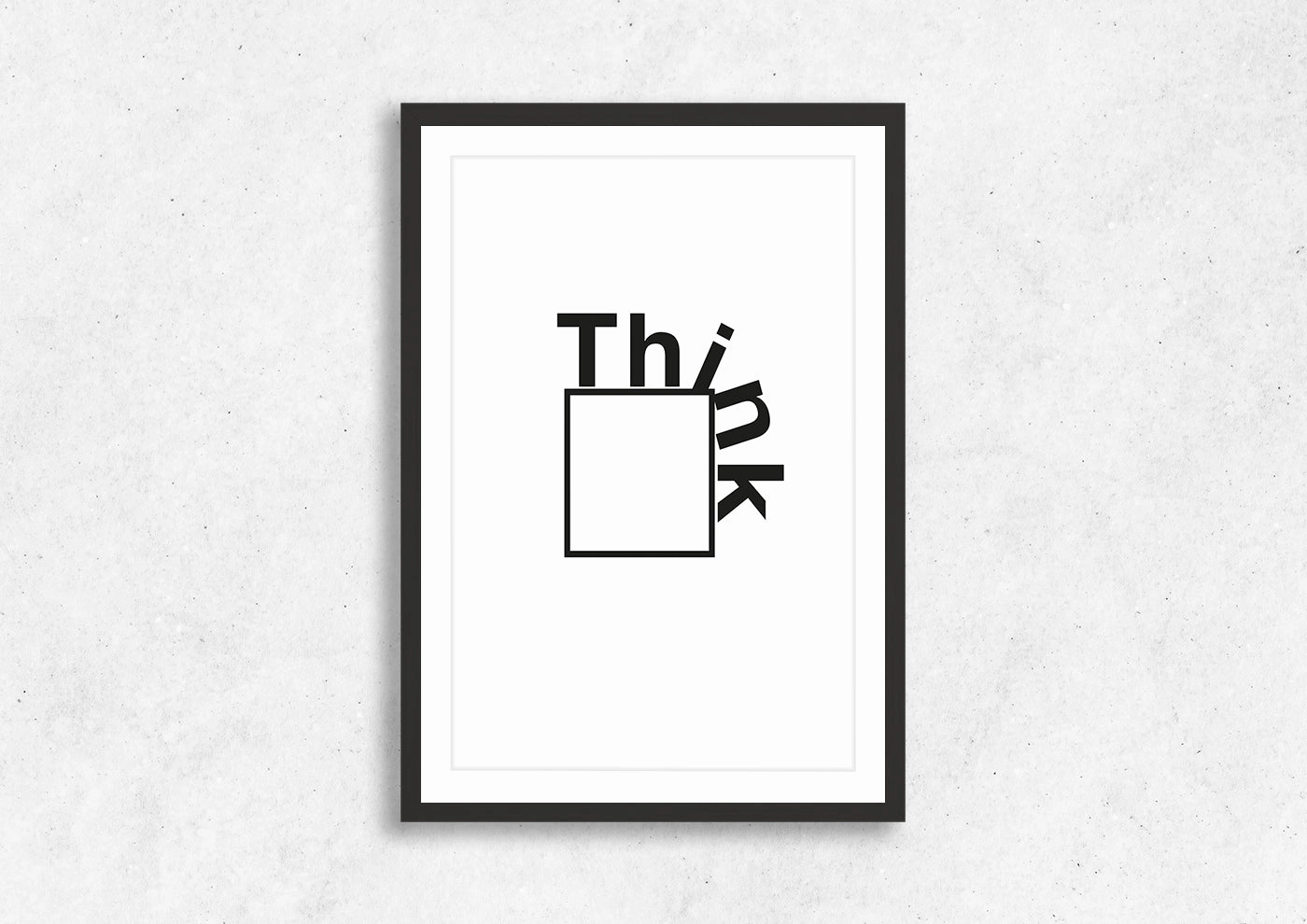 Think Outside The Box 1modern abstract painting decor