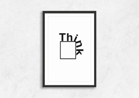 Think Outside The Box 1modern abstract painting decor