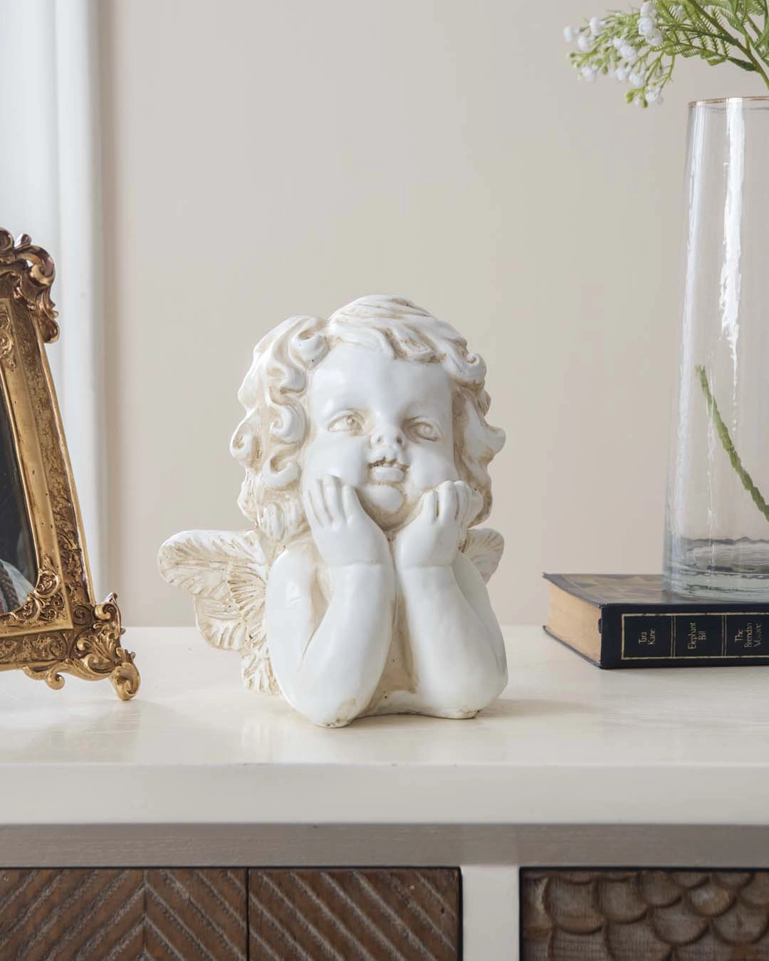 Thinking Angel Cherub Figurinehome decor ,wall decor 