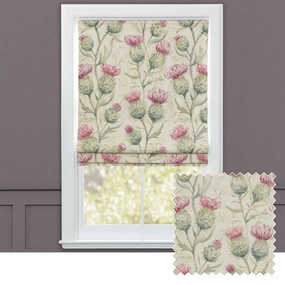 Thistle Glen Printed Linen Made to Measure Roman Blinds Summerhome decor ,wall decor 