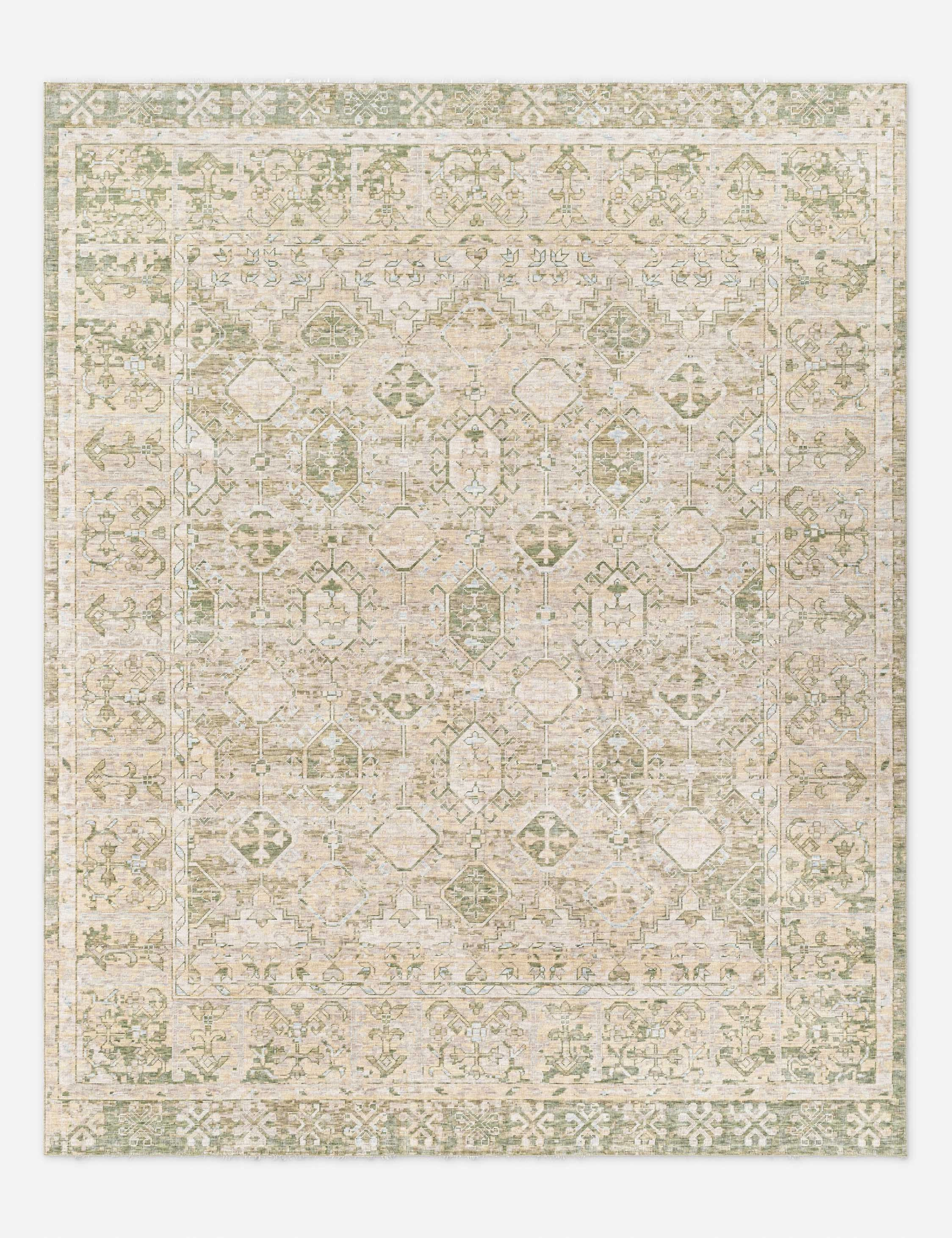 Thornton Hand-Knotted Wool Rugmodern color block patchwork rug