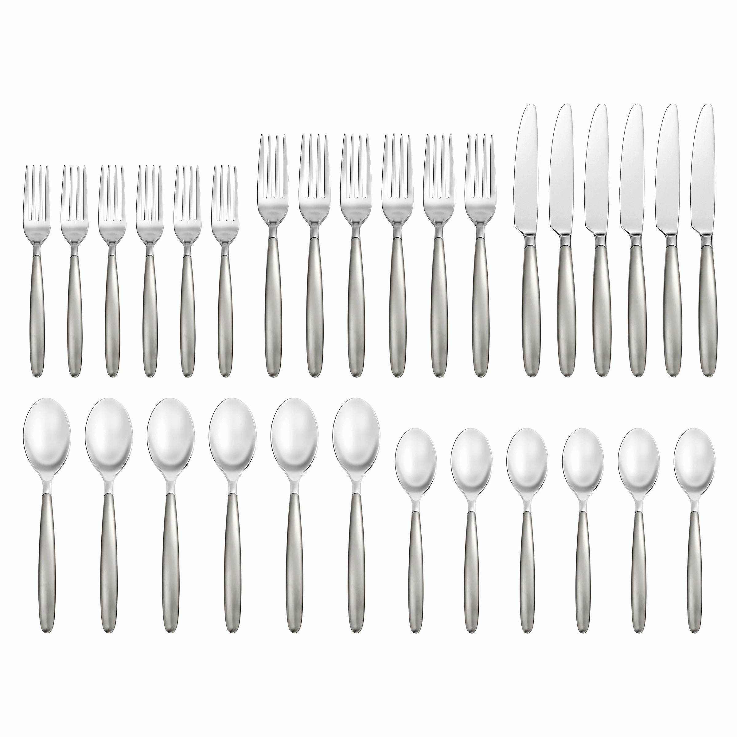 Tidal Frosted 30 Piece Flatware Kit