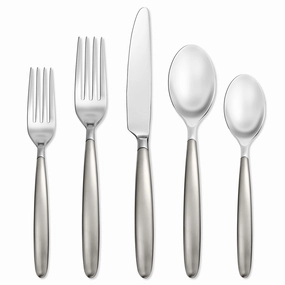 Tidal Frosted 30 Piece Flatware Kiteco-friendly bamboo fiber tableware set 