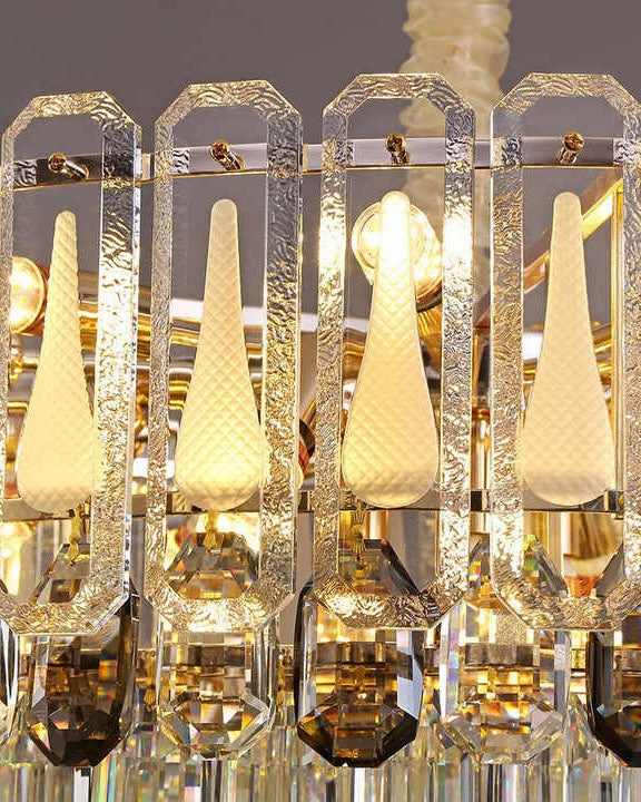 Tiered Oval Luxury Crystal Chandelier