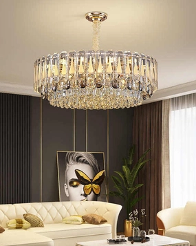 Tiered Oval Luxury Crystal Chandeliermodern wall lamp,smart wall lamp