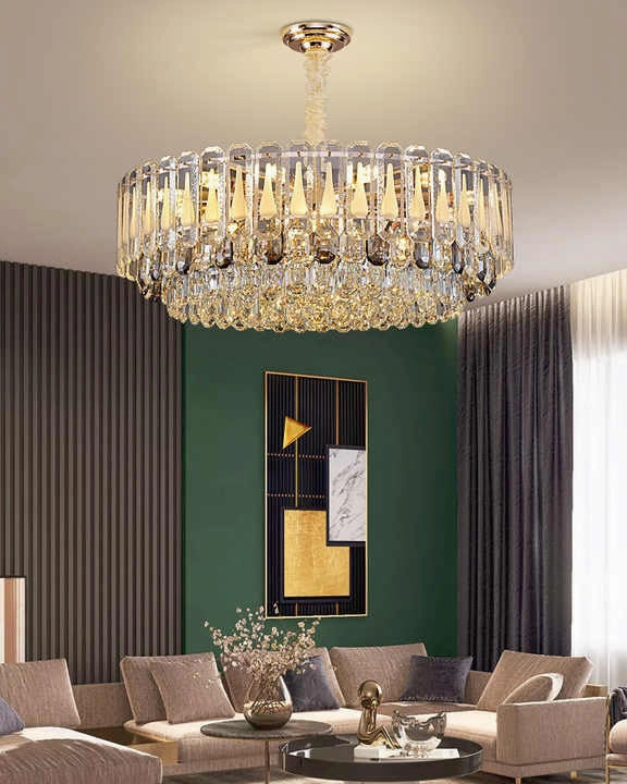 Tiered Oval Luxury Crystal Chandelier