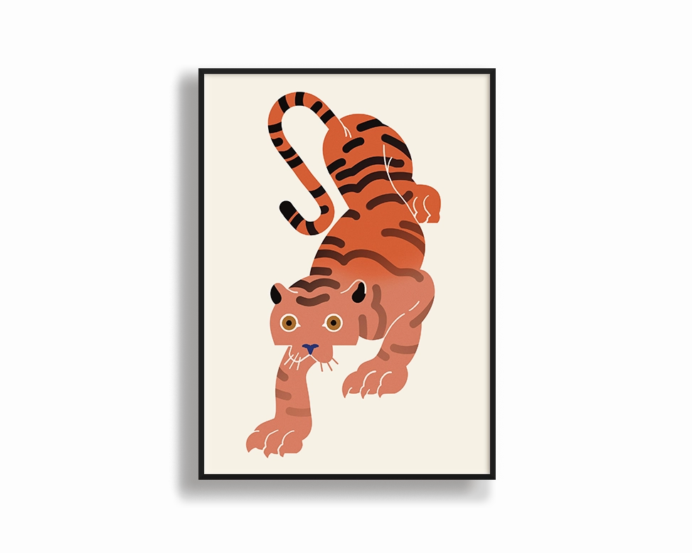 Tigermodern abstract painting decor