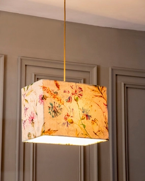 Timeless Floral Rectangular Shade Pendant Lightmodern wall lamp,smart wall lamp