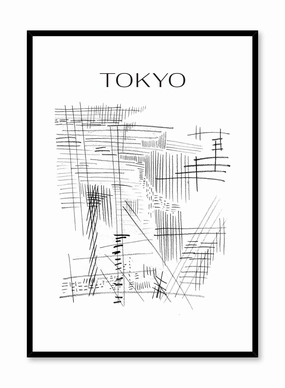 Tokyo City Map, Posterpop culture themed posters