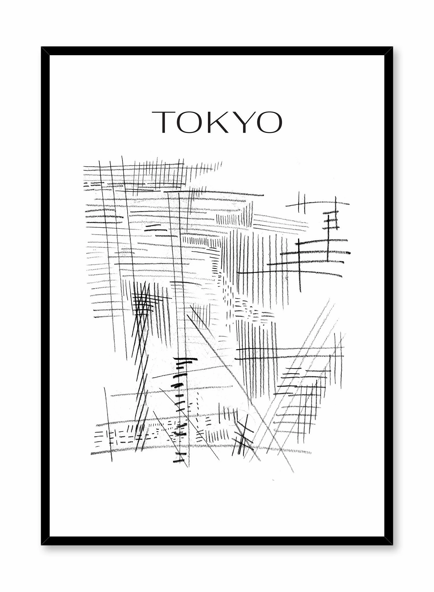 Tokyo City Map, Posterpop culture themed posters