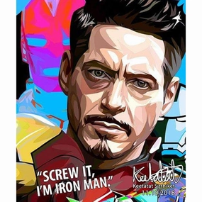 Tony Stark Marvel Pop Art Poster Wall Decoration Drawingmodern abstract painting decor
