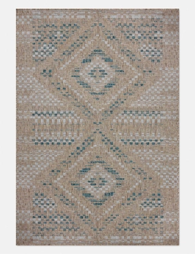 Topanga I Indoor / Outdoor Rug by Amber Lewis x Loloimodern color block patchwork rug