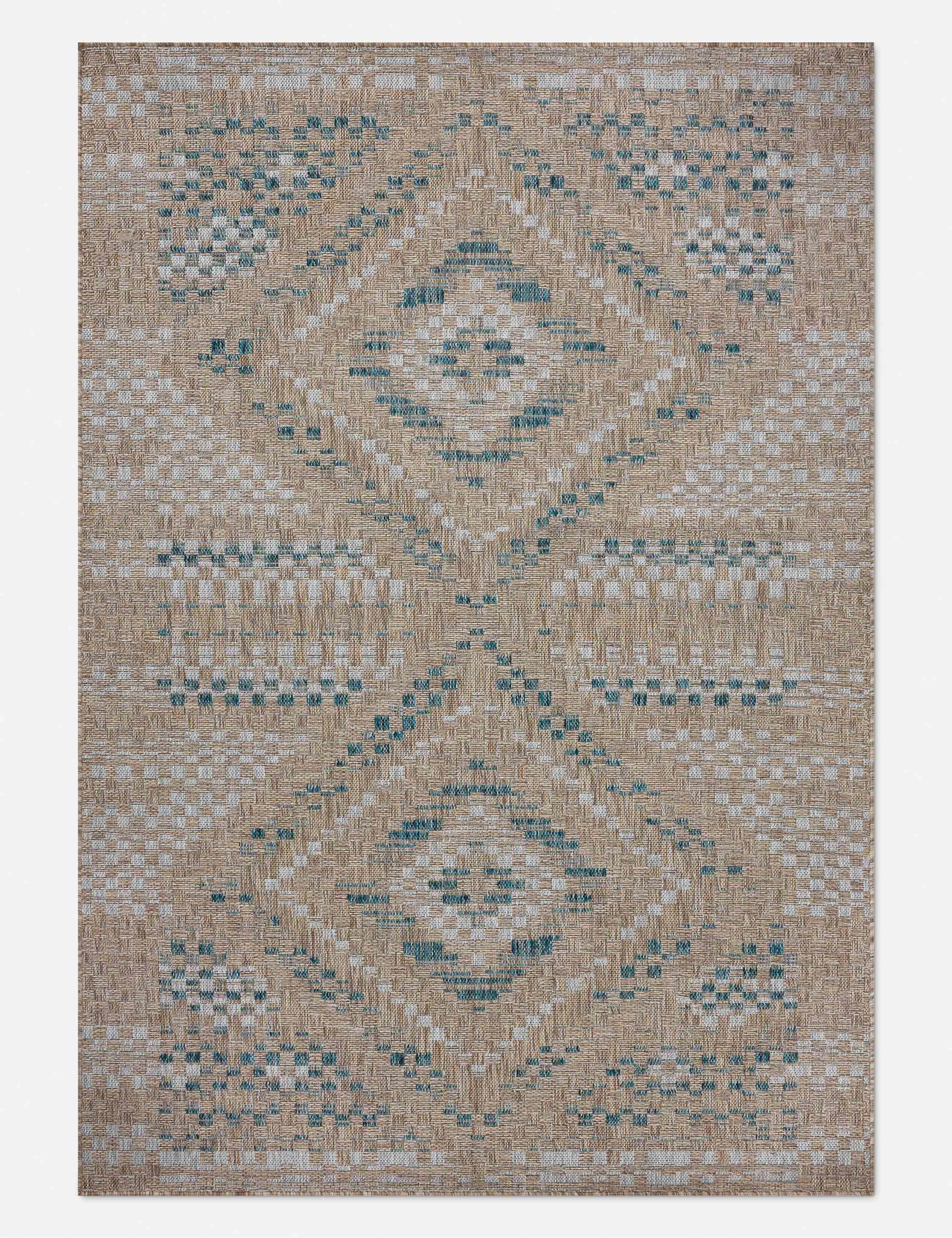 Topanga I Indoor / Outdoor Rug by Amber Lewis x Loloimodern color block patchwork rug