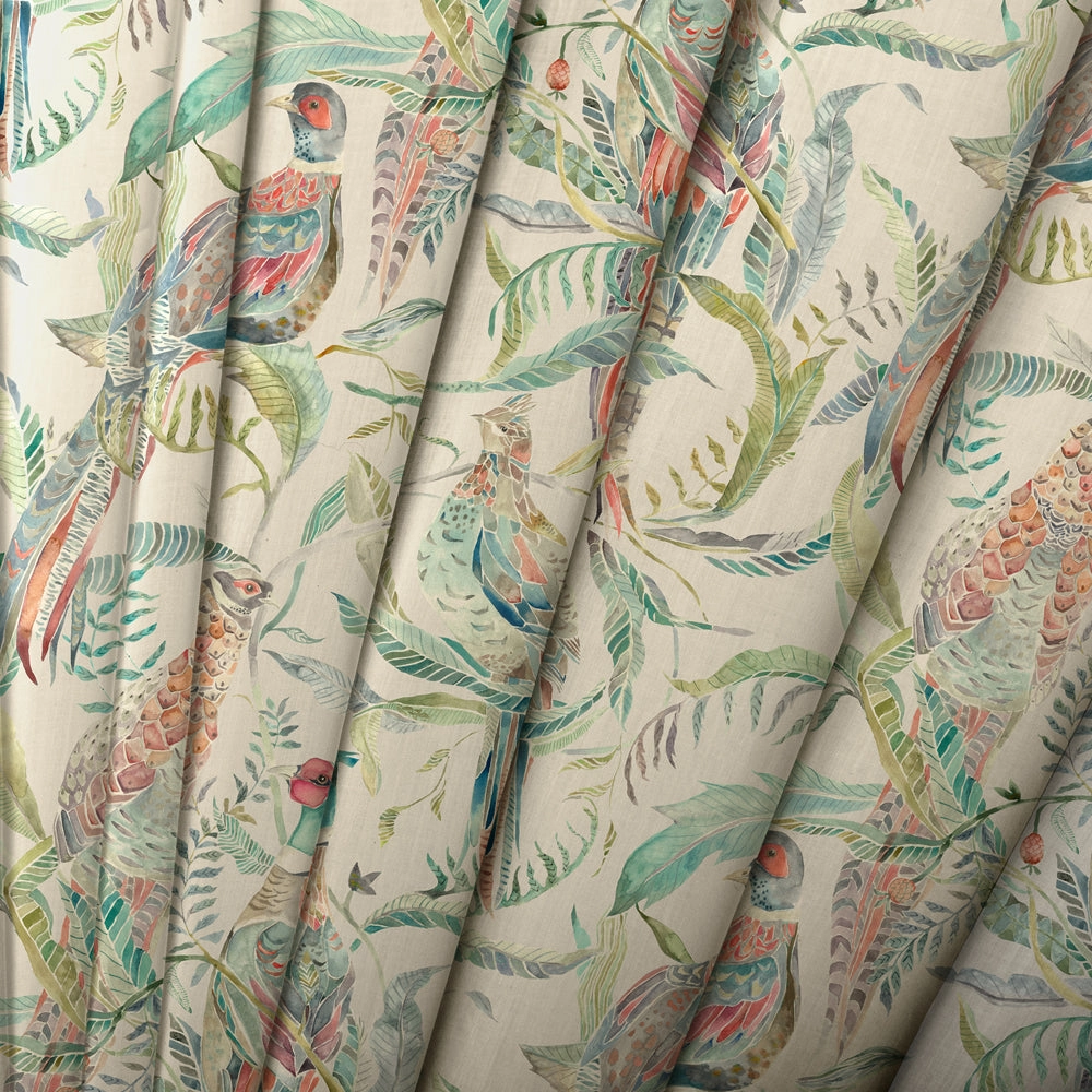 Torrington Printed Cotton Made to Measure Roman Blinds Pomegranate