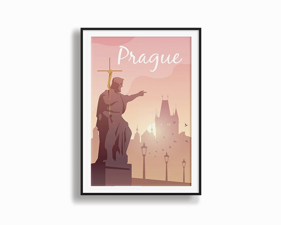 Travel Series - Praguenordic style wall decor
