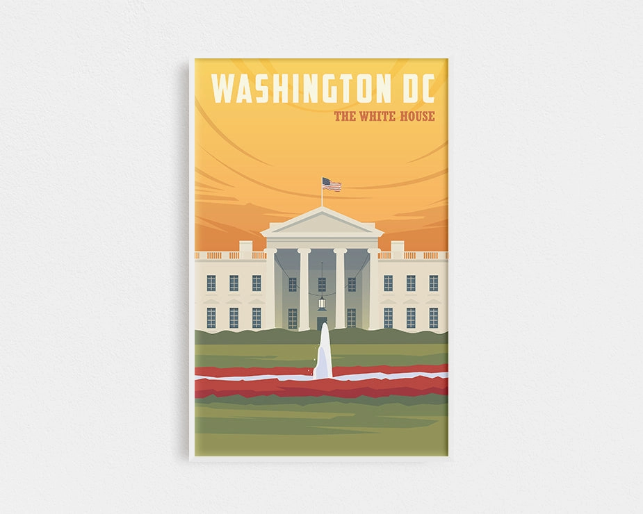 Travel Series - Washington DC, The White Housenordic style wall decor