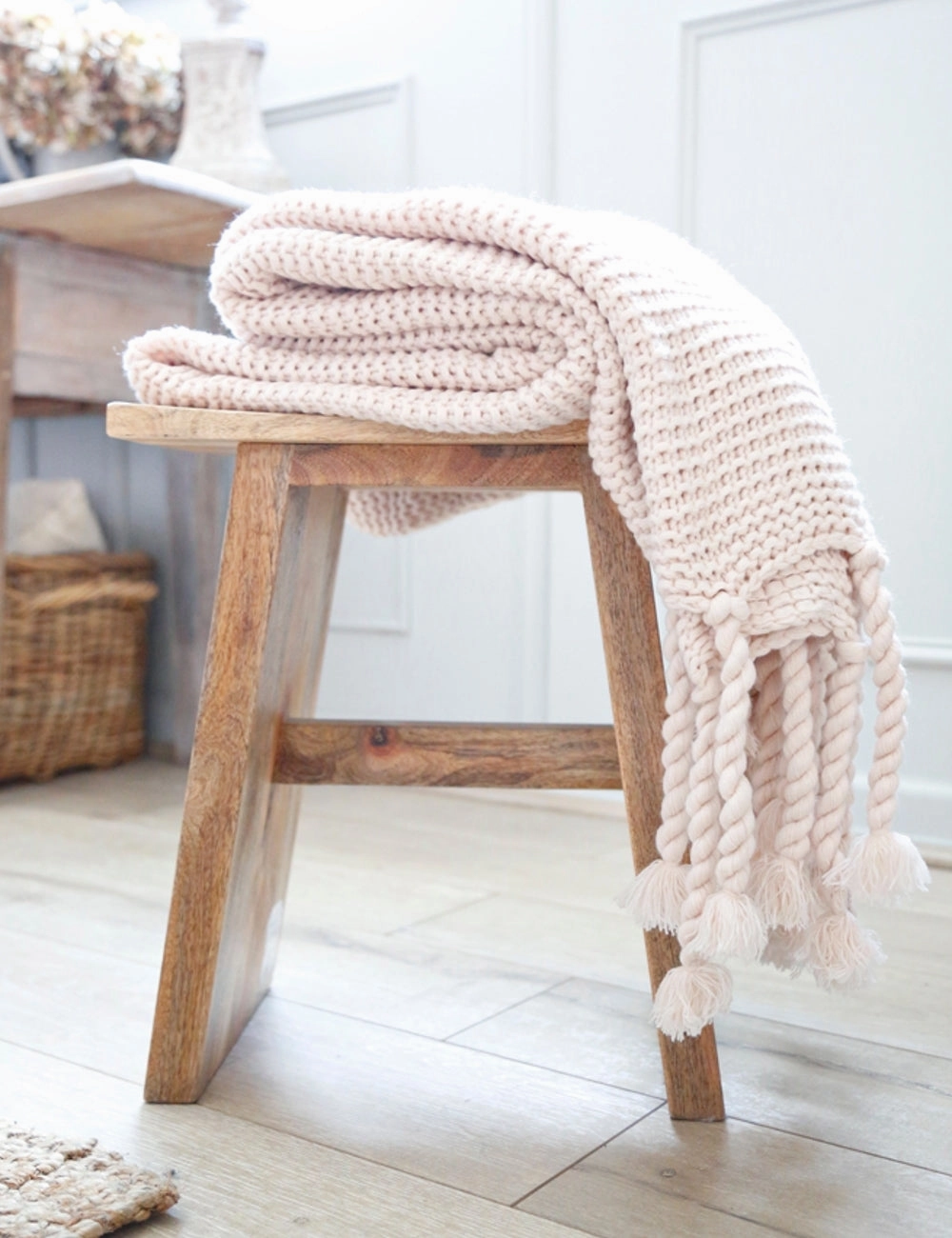 Trestles Chunky Knit Throw by Pom Pom at Home